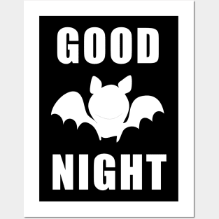 Good night Shirt for a gift bat Posters and Art